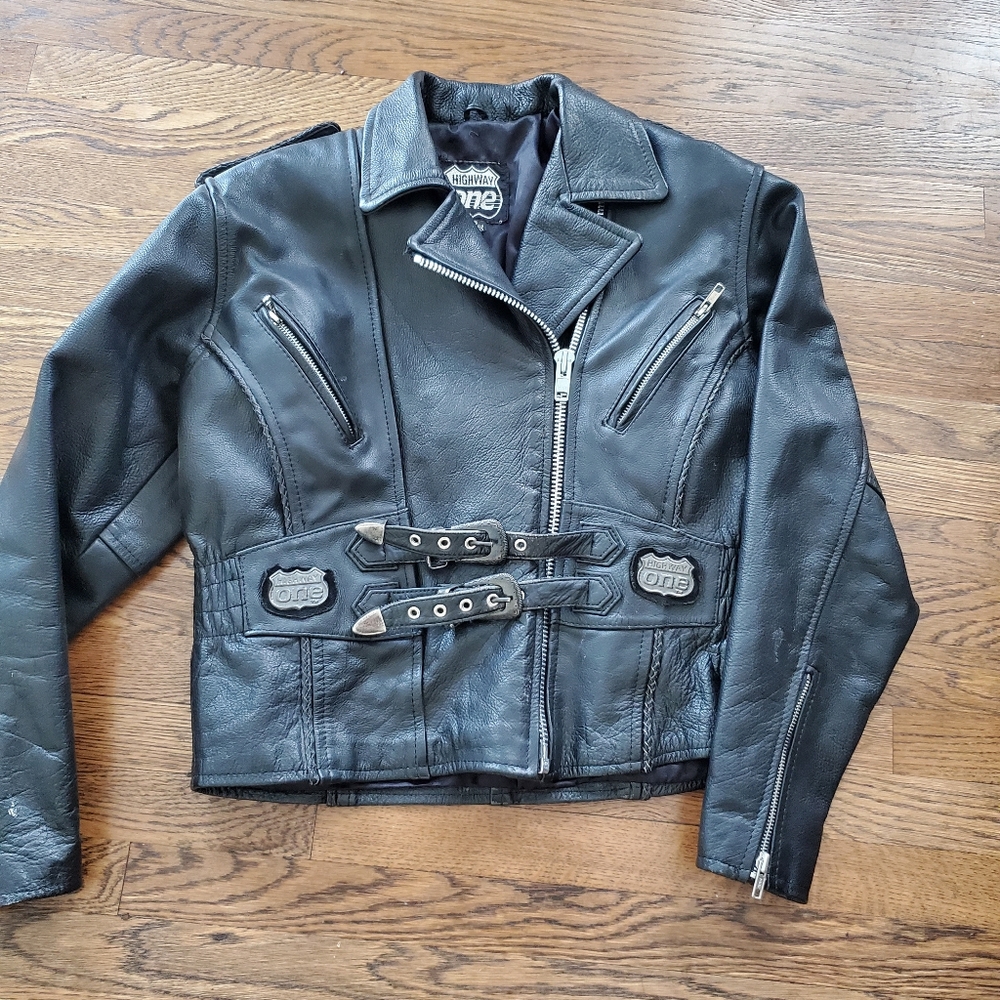 MOTORCYCLE LADIES GENUINE LEATHER JACKET